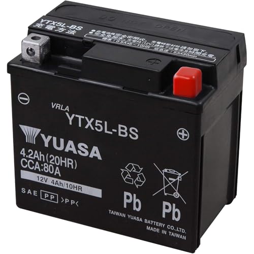 TAIWAN YUASA BATTERY ユアサ YTX5L-BS互換 バイク用 バッテリー 国内液入り 充電済み
